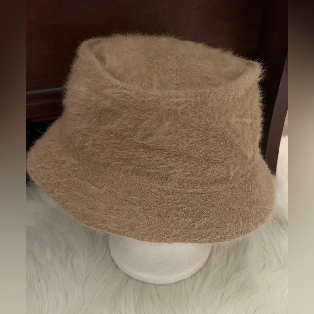 Wool Blend Tan Bucket Hat